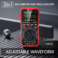 TOOLTOP ET2010A 2 IN 1 Digital Oscilloscope Multimeter 2.5Msps 1MHz Portable Multimeter Multifunctional Electrical Test Tool thumbnail