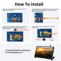 iPistBit 4.3/5/7 Inch DSI Touch Screen LCD Display Portable Capacitive Touchscreen Monitor 800x480 for Raspberry Pi 5 4 3 3B+ 2 thumbnail