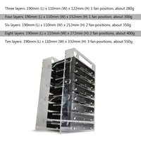 3.5 In DIY Acrylic Hard Disk Bracket Bay Desktop Computer External Hard Drive Shelf Rack HDD Storage Box Case QXNF thumbnail