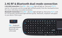 iPazzPort Mini Bluetooth＆ 2.4GHz Wireless Keyboard with Touchpad MouseCombo for Android TV Box/PC/Tablet/PS4/Raspberry Pi 3/HTPC thumbnail