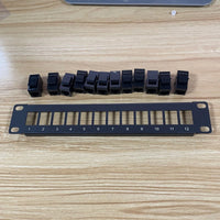 Patch Panel 12 Port CAT6 10G Support 1U Network Patch Panel UTP 19inch Wallmount or Rackmount Punch Down Block for CAT6 thumbnail