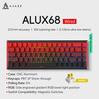 AJAZZ AK680 MAX Magnetic Switch Mechanical Keyboard 60% Rapid Trigger 0.01mm 8K/1K Return 68 keys Wired/Wireless Gaming Keybaord thumbnail