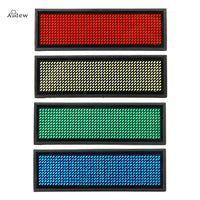 LED Mini Digital Display Screen Programmable Rechargeable Scrolling Name Message Tag Badge Sign 15 Display Language Nameplate thumbnail