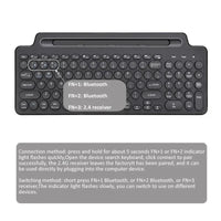Bluetooth Keyboard 2.4G Wireless Keyboard with Touchpad Card Slot Keyboard For Laptop Tablet Android IOS Ipad Gaming Keyboard thumbnail