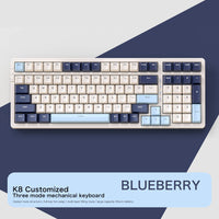 K8 100 Key Wireless Mechanical Keyboard Tri-mode Connection,Full Key Hot Swap,lighting Effects,Gasket Muffler Structure, Laptops thumbnail