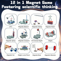STEM Physics Kit – 12-in-1 Anti-Gravity Magnetic Levitation Set, Science Toys for Teens | Birthday & Eid Gift Magnetic Toy Set thumbnail