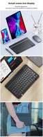 Bluetooth Wireless Keyboard Mouse For IOS Android Windows Tablet For iPad Air Mini Pro Spanish Korean Portugal Russian Keyboard thumbnail