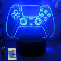 NEON GAMER 3D Lamp LED Night Light Gaming Setup RGB Children's Lamps Gamer Room Decoration Bedroom Table Lamp Personalized Gifts thumbnail