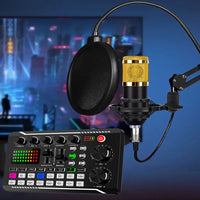 Live Podcast Equipment Set, with BM800 studio microphone, audio mixer supports a variety of sound effects, for PC,live broadcast thumbnail