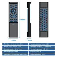 Air Mouse Remote Control Gyroscope 7 Color Backlit Dual Mode BT5.2 2.4G Wireless Keyboard Mouse For PC Android Smart TV Box thumbnail