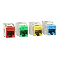 Linkwylan RJ45 Cat6 Cat6A STP Colored Keystone Jack With Multi-Colors Identification Shielded Tool-free Connection thumbnail