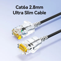 SAMZHE Slim Cat6A RJ45 Internet Cable High Speed 10Gbps 31AWG Support Cat8 Cat7 Network LAN Computer Patch Cable for PC & Gaming thumbnail