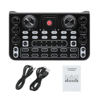HD X60 Sound Card English Version Professional Sound Cards Audio Mixer For Karaoke Broadcast KTV Singing Live Sound Mixer thumbnail