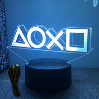 NEON GAMER 3D Lamp LED Night Light Gaming Setup RGB Children's Lamps Gamer Room Decoration Bedroom Table Lamp Personalized Gifts thumbnail