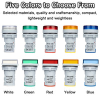 22MM AC 20-500V 0-100A LED Digital Voltmeter Ammeter Signal Lights 220V Voltage Current Meter Volt Amp Indicator Tester Detector thumbnail