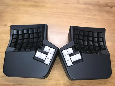 Kinesis Split Keyboard Kit Custom Qmk Setting 2.4g Wireless/wired Hot-swap Vial Key Change 8-layer Layout FDM 3D Printed Shell