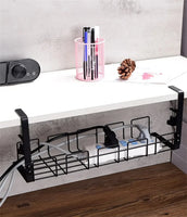 Undertable Storage Rack Metal Cable Tray Computer Desk Wire Organizer without Perforated Kitchen Storage Accessories thumbnail