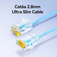 SAMZHE Slim Cat6A RJ45 Internet Cable High Speed 10Gbps 31AWG Support Cat8 Cat7 Network LAN Computer Patch Cable for PC & Gaming thumbnail