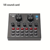 Cross-border Hot Style V8 Soundcard Broadcast Equipment Suit Computer Phone Trill Game Host Special Microphone Microphone thumbnail