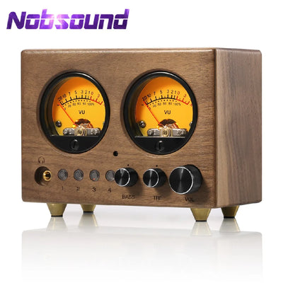 Nobsound VU1-W 4-IN-1-OUT Audio Selector 4-way Stere Switcher Home Preamp VU Meter with Remote Control