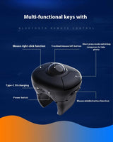 Trackball Ring Mouse Wireless Dual Mode Bluetooth E-Book Page Flipping Air Mouse Short Video for Pc Tablet IOS Smart Car PPT thumbnail