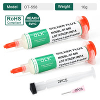 OLK SMD Welding Flux  PCB Repair Soldering No-clean Ball Planting Rosin Solder oil Lead-Free Halogen-Free BGA 10cc thumbnail