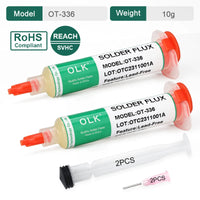 OLK SMD Welding Flux  PCB Repair Soldering No-clean Ball Planting Rosin Solder oil Lead-Free Halogen-Free BGA 10cc thumbnail