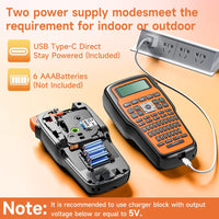 E1000 PRO Portable Printer Label Maker Tze-231 Label Printer Tape Keyboard Symbol Industrial Printer Work with Heat Shrink Tubes thumbnail