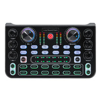 HD X60 Sound Card English Version Professional Sound Cards Audio Mixer For Karaoke Broadcast KTV Singing Live Sound Mixer thumbnail