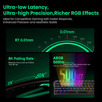 Akko MonsGeek FUN60 Mechanical Keyboard Magnetic Switch 60% Gaming Keyboards Rapid Trigger 0.01mm 8K ARGB HE/TMR Custom Keyboard thumbnail