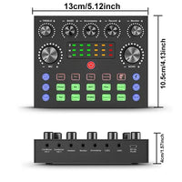 V8S Live Sound Card Podcast Equipment Live Broadcast DJ Device with BM800 Microphone Set For Music/Recording Live Streaming thumbnail