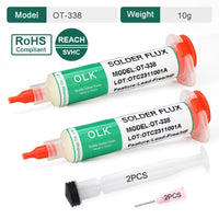 OLK SMD Welding Flux  PCB Repair Soldering No-clean Ball Planting Rosin Solder oil Lead-Free Halogen-Free BGA 10cc thumbnail