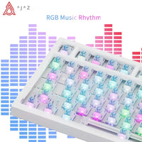 AJAZZ AK820 / AK820Pro Gaming Mechanical Keyboard 75% 82 Keys Wired Single Mode/Bluetooth Wireless Gamer Keyboard for Laptop PC thumbnail