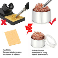 Coppered Wire Cleaning Ball Iron Nibs Soldering Waste Absorption Iron Nib Cleaner De-Soldering Steel Wire Ball thumbnail