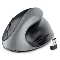 JOMAA Rechargeable Vertical Mouse Wireless USB 2.4G Right Hand Ergonomic Mice for Computer Laptop Gaming Mouse thumbnail