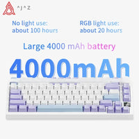 AJAZZ AK820 / AK820Pro Gaming Mechanical Keyboard 75% 82 Keys Wired Single Mode/Bluetooth Wireless Gamer Keyboard for Laptop PC thumbnail