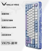 VALKYRIE Vk75 MIST Mechanical Keyboard Tri Mode E-Game Hot Swappable 2.4g/Wired/Bluetooth Rgb Gasket Customized Keyboard thumbnail