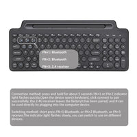 Bluetooth Keyboard 2.4G Wireless Keyboard with Touchpad Card Slot Keyboard For Laptop Tablet Android IOS Ipad Gaming Keyboard thumbnail