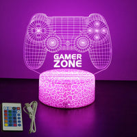 NEON GAMER 3D Lamp LED Night Light Gaming Setup RGB Children's Lamps Gamer Room Decoration Bedroom Table Lamp Personalized Gifts thumbnail