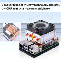 Geeekpi Low-Profile Plus CPU Cooler for Raspberry Pi 5 CPU Fan thumbnail