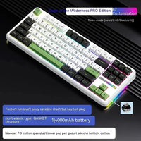 AULA F87 Pro Mechanical Keyboard 2.4g/Usb/Bluetooth Tri Mode Wireless 87 Key Rgb Pbt Gasket 5 Layer Silencing Full Key No Impact thumbnail