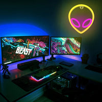 USB/Battery LED Neon Lights Sign for Wall Art Decor Heart Gaming Bar Bedroom Decoration Hanging Neon Sign Party Alien Night Lamp thumbnail