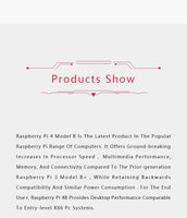Official Original Raspberry Pi 4 Model B Dev Board Kit RAM 2G 4G 8G 4 Core CPU 1.5Ghz 3 Speeder Than Pi 3B+ thumbnail