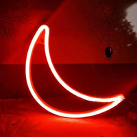 Halloween Bat Spirit LED Neon Wall Decor for Party Gift - Terrifying Atmosphere - USB or Battery Powered thumbnail