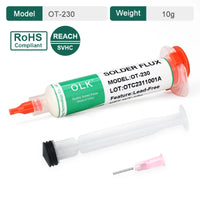 OLK SMD Welding Flux  PCB Repair Soldering No-clean Ball Planting Rosin Solder oil Lead-Free Halogen-Free BGA 10cc thumbnail