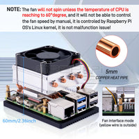 Geeekpi Low-Profile Plus CPU Cooler for Raspberry Pi 5 CPU Fan thumbnail