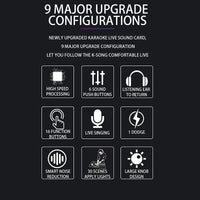 V8S Audio Mixer with Voice changer,Podcast Mixer,Sound Card for Phone Gaming Karaoke Studio Live Streaming Podcast thumbnail