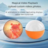 Creative 3D Crystal Ball Video Play Display Room Desktop Art Aesthetics Kawaii Children's Home Decoration Accessories Gifts thumbnail