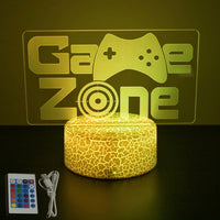 NEON GAMER 3D Lamp LED Night Light Gaming Setup RGB Children's Lamps Gamer Room Decoration Bedroom Table Lamp Personalized Gifts thumbnail
