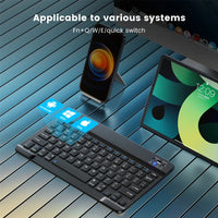 Bluetooth Wireless Keyboard Mouse For IOS Android Windows Tablet For iPad Air Mini Pro Spanish Korean Portugal Russian Keyboard thumbnail